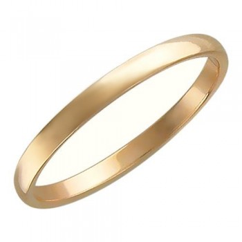 Обручальное кольцо из красного золота 01О010259