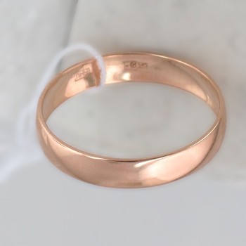 Обручальное кольцо из красного золота 01О010142