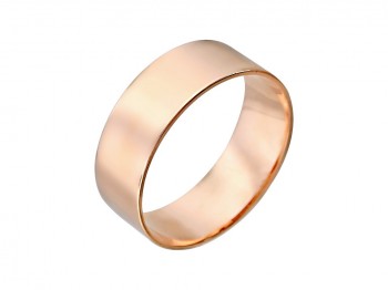 Обручальное кольцо из красного золота 01О010260