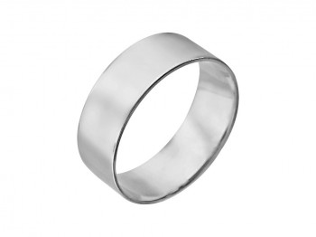 Обручальное кольцо из белого золота 01О020260