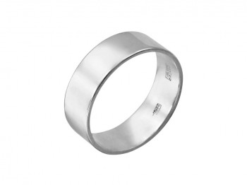 Обручальное кольцо из белого золота 01О020261