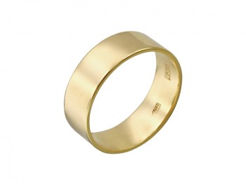 Обручальное кольцо из желтого золота 01О030261