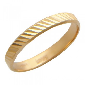 Обручальное кольцо из красного золота 01О710027