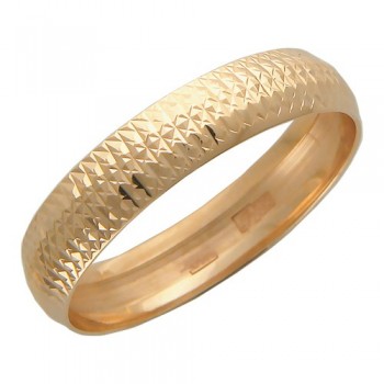 Обручальное кольцо из красного золота 01О710145