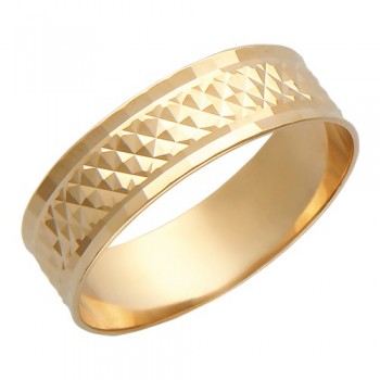 Обручальное кольцо из красного золота 01О710148
