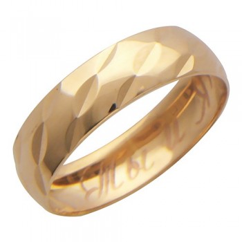 Обручальное кольцо из красного золота 01О710173