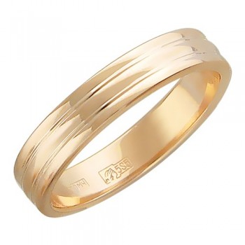 Обручальное кольцо из красного золота 01О710232