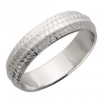 Обручальное кольцо из белого золота 01О720145