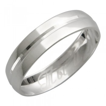Обручальное кольцо из белого золота 01О720162