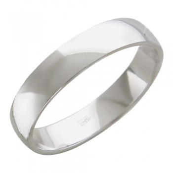 Обручальное кольцо из белого золота 01О720237