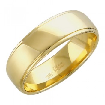 Обручальное кольцо из желтого золота 01О730094