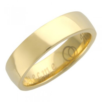 Обручальное кольцо из желтого золота 01О730096