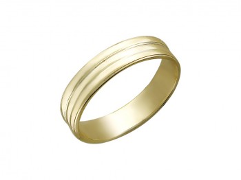 Обручальное кольцо из желтого золота 01О730232