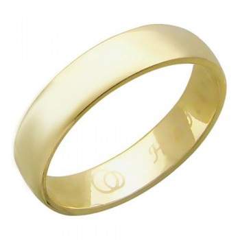Обручальное кольцо из желтого золота 01О730237