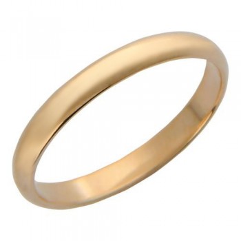Обручальное кольцо из красного золота 01О010011