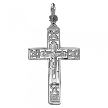 Крестик православный с фианитом 01Р150871
