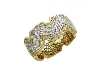 Кольцо с бриллиантом из белого золота 01К675713L