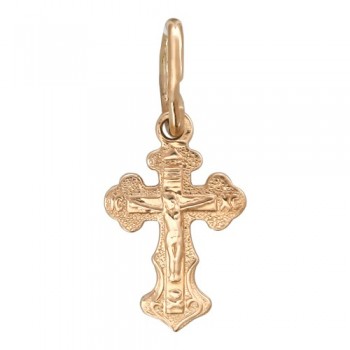 Крестик православный из красного золота 01Р010583