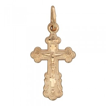 Крестик православный из красного золота 01Р010429