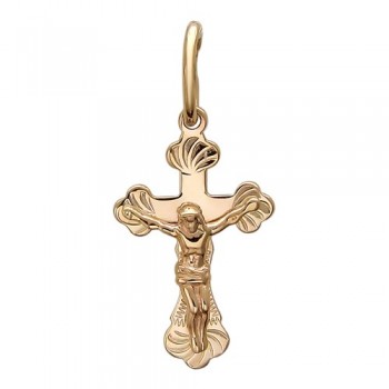 Крестик православный из красного золота 01Р710589