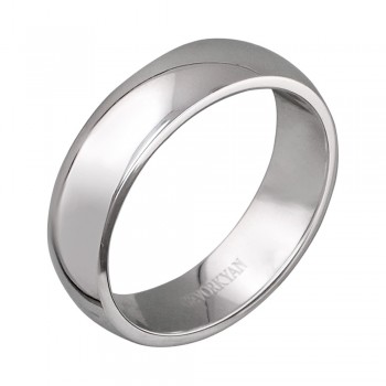 Обручальное кольцо из белого золота 01О020370
