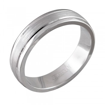 Обручальное кольцо из белого золота 01О020362