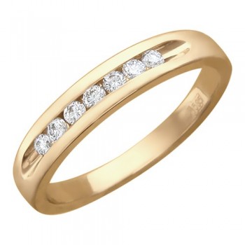 Кольцо с бриллиантом из красного золота 01К615999