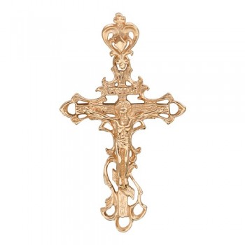 Крестик православный из красного золота 01Р010006