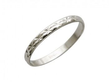 Обручальное кольцо из белого золота 01О720143
