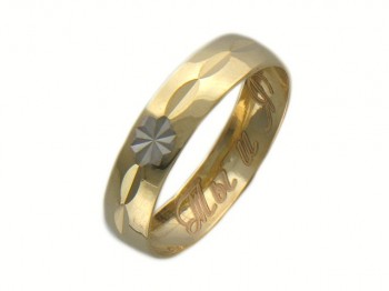 Обручальное кольцо из желтого золота 01О730163