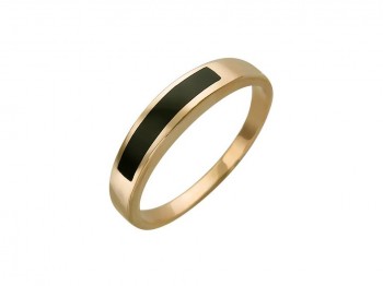 Кольцо с ониксом из красного золота 01Т411652