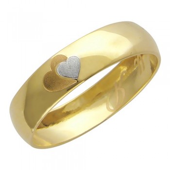 Обручальное кольцо из желтого золота 01О030166